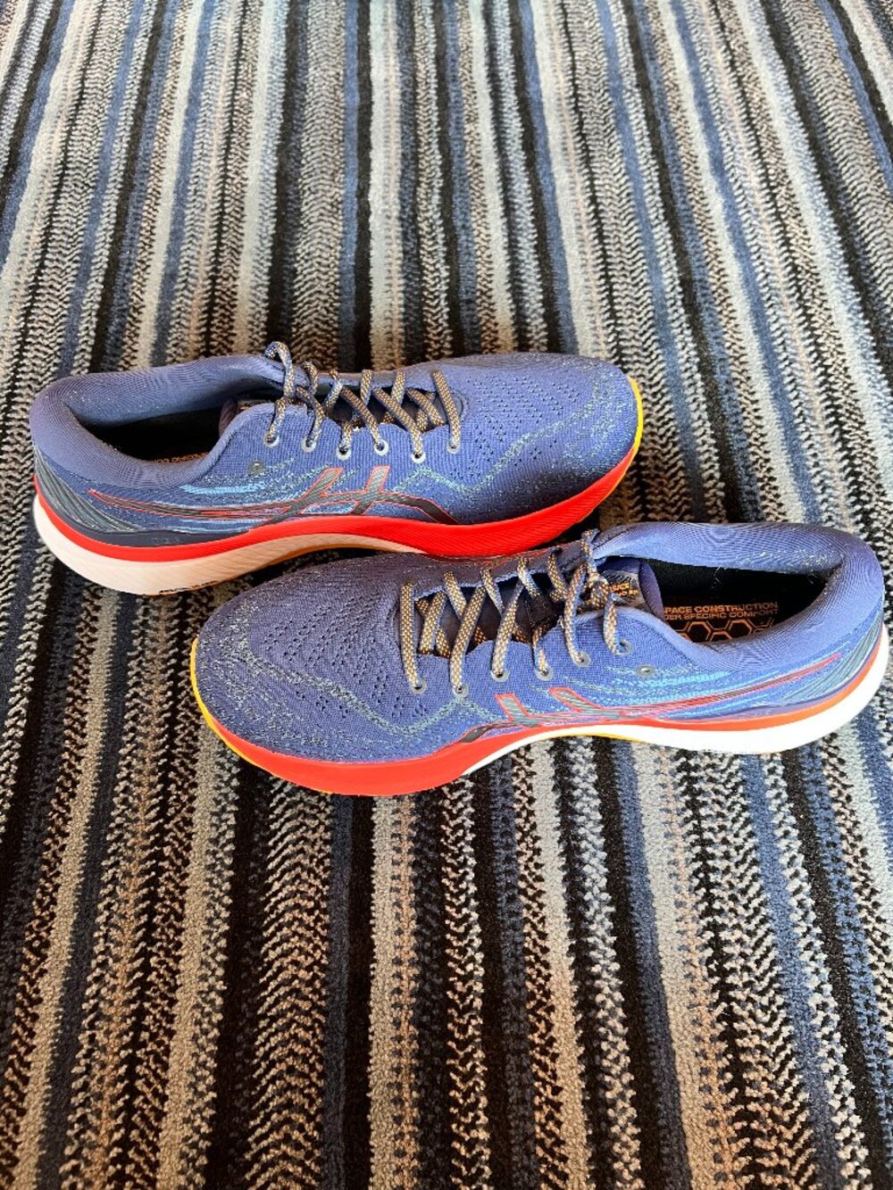 ASICS GEL-NIMBUS 25 Running Shoes Blue Orange Men’s Size 12.5